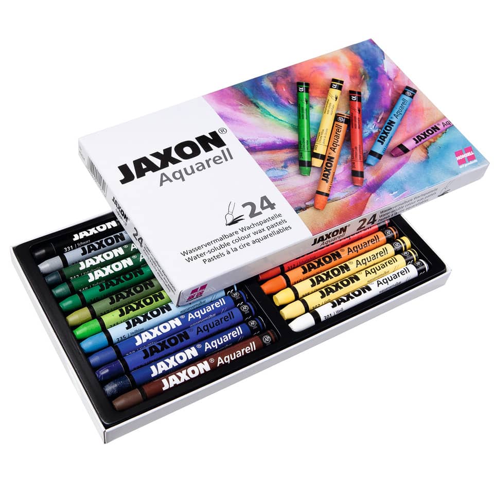 Aquarellkreide, 24 Stück, sortiert JAXON 49424