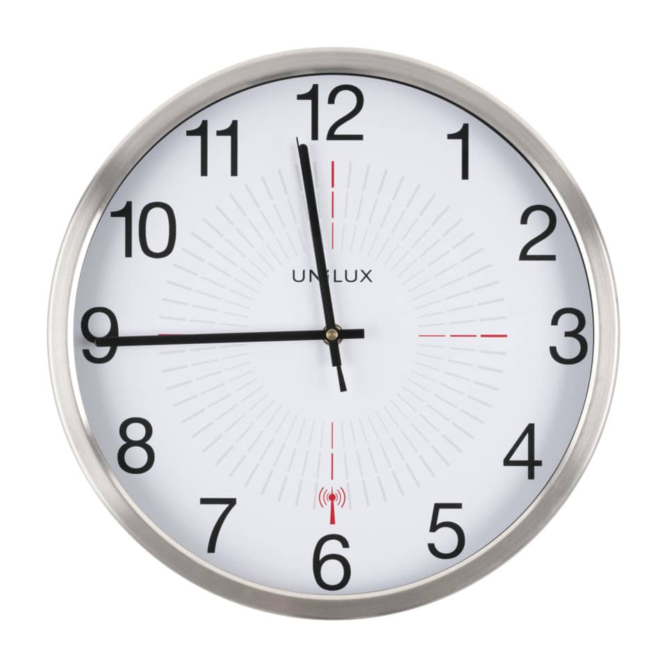 Wanduhr OUTDOOR Funk Ø35,5 cm metallgrau UNILUX 400094566 UNILUX 400094566 Outdoor