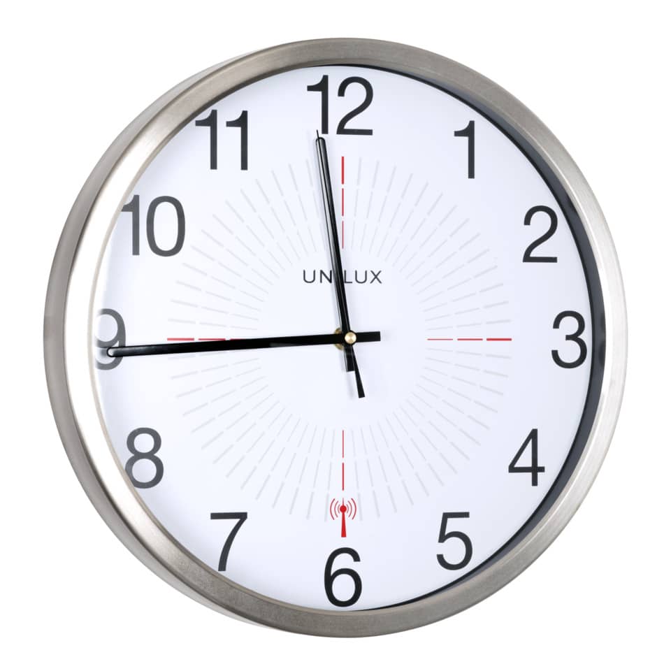 Wanduhr OUTDOOR Funk Ø35,5 cm metallgrau UNILUX 400094566 UNILUX 400094566 Outdoor