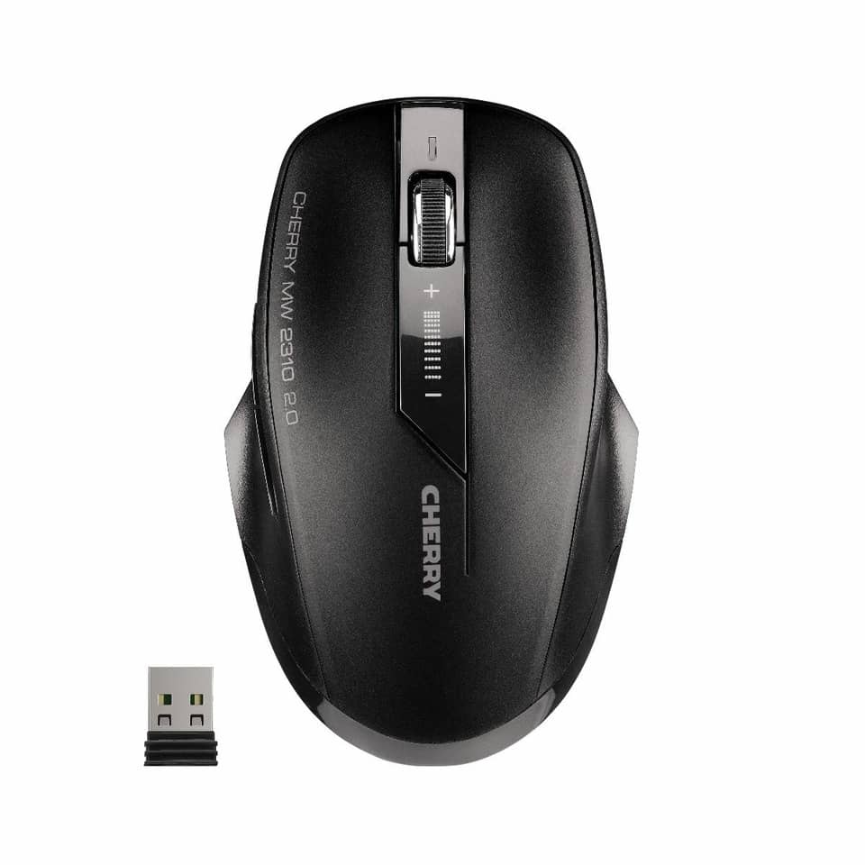 Maus MW 2310 2.0 Wireless, 6 Tasten, 2400dpi, kabellos, schwarz CHERRY JW-T0320 CHERRY 303673/JW-T0320