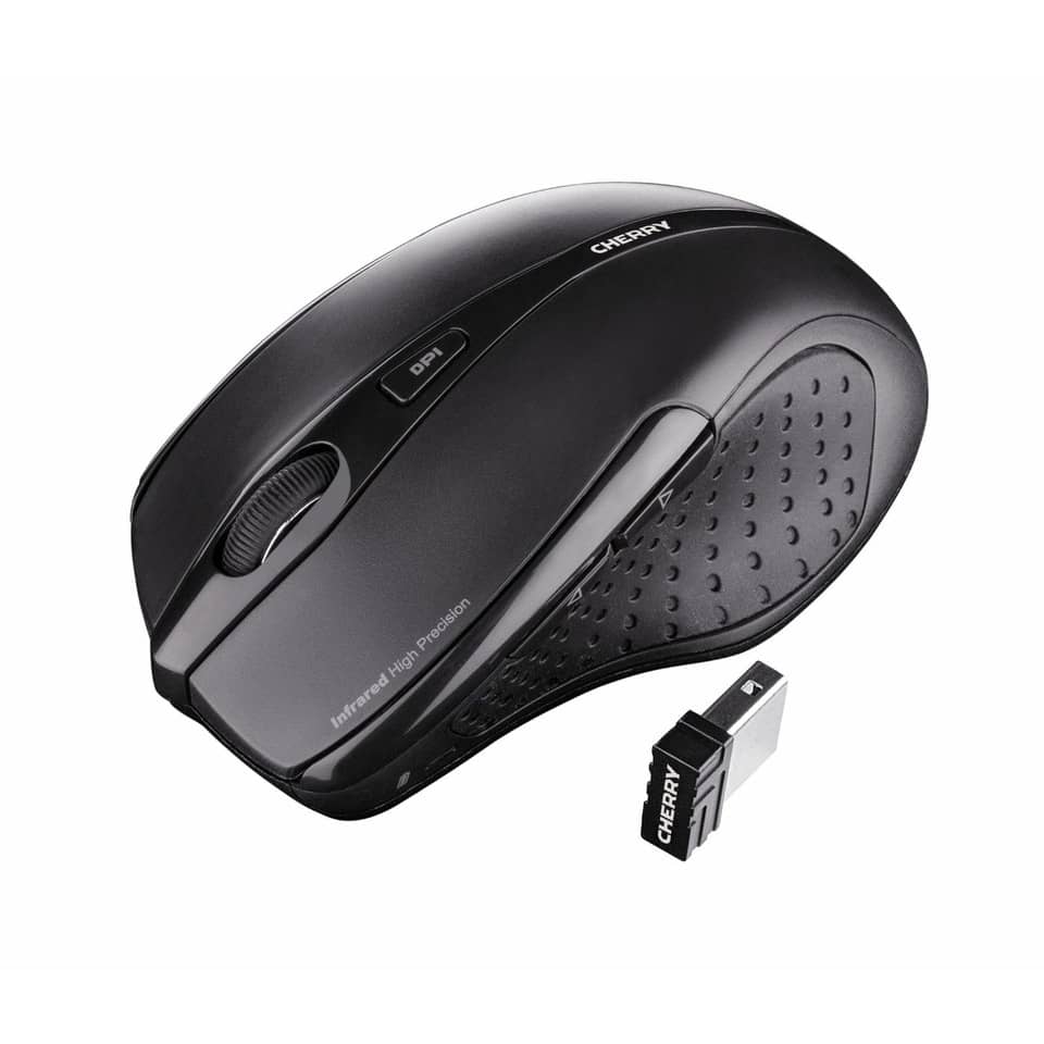 Maus MW 3000 Wireless - Rechtshänder, 5 Tasten, 1750dpi, kabellos, schwarz CHERRY JW-T0100 CHERRY 102860/JW-T0100