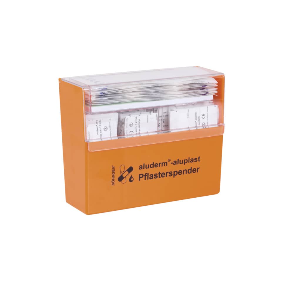 Pflasterspender aluderm®-aluplast - gefüllt, orange ALUDERM+SILBER 1009910 aluderm+ 1009910 gefüllt