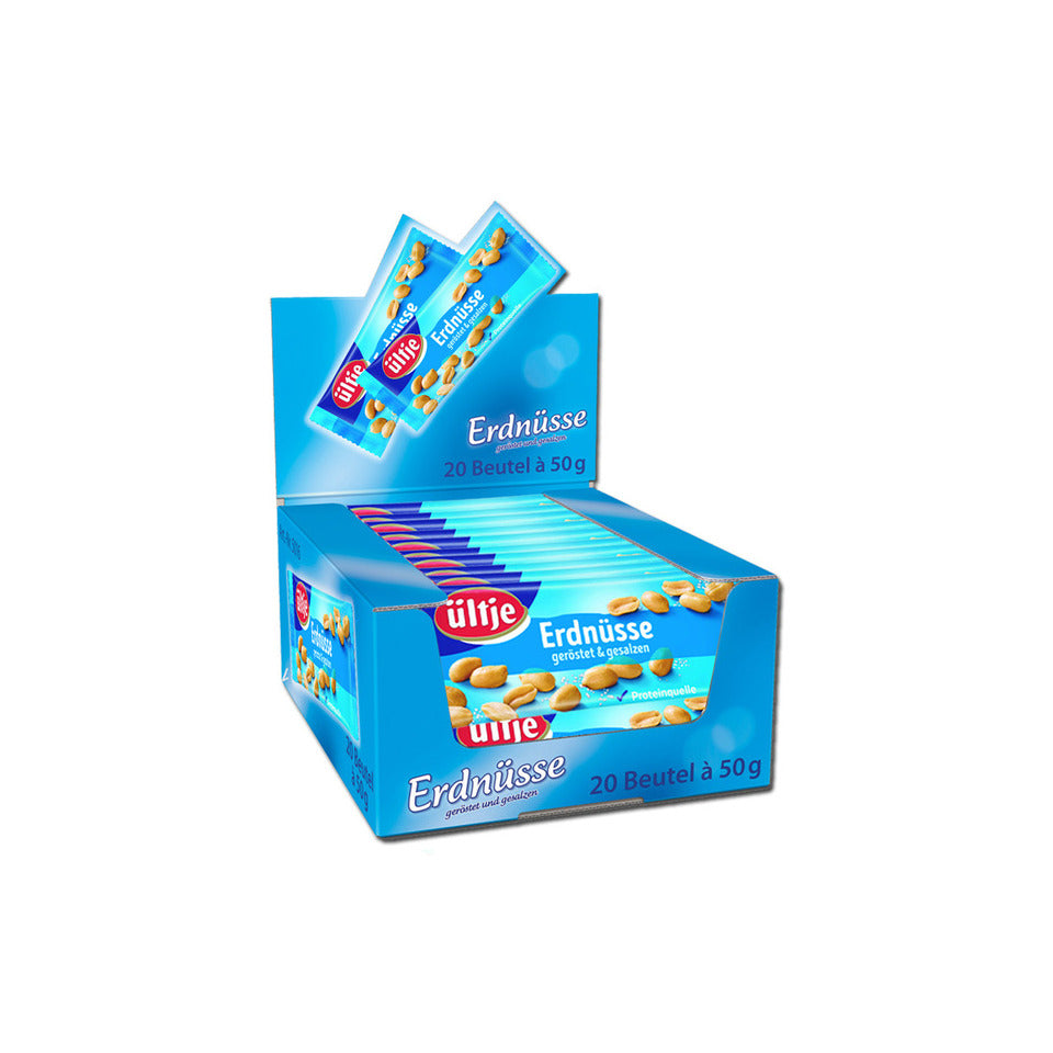 Erdnüsse geröstet, 20 Packungen á 50g ÜLTJE 289323
