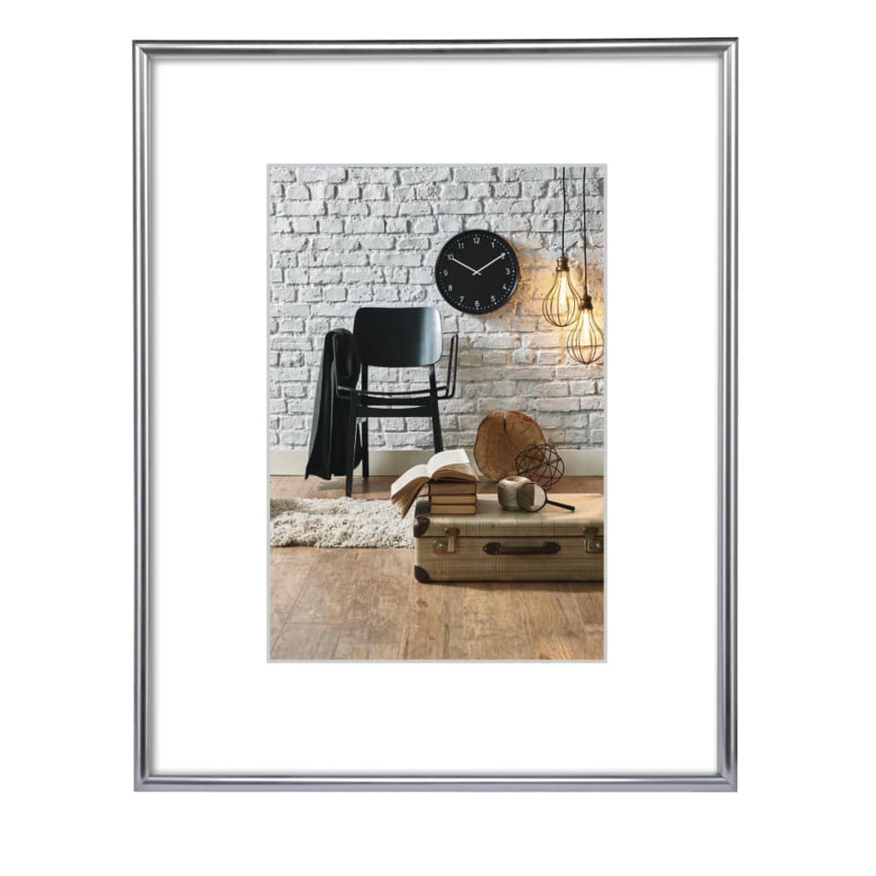 Bilderrahmen Sevilla, 15 x 20 cm, Kunststoff, silber matt HAMA 00061776 HAMA 00061776 für 15x20cm Kunststoff