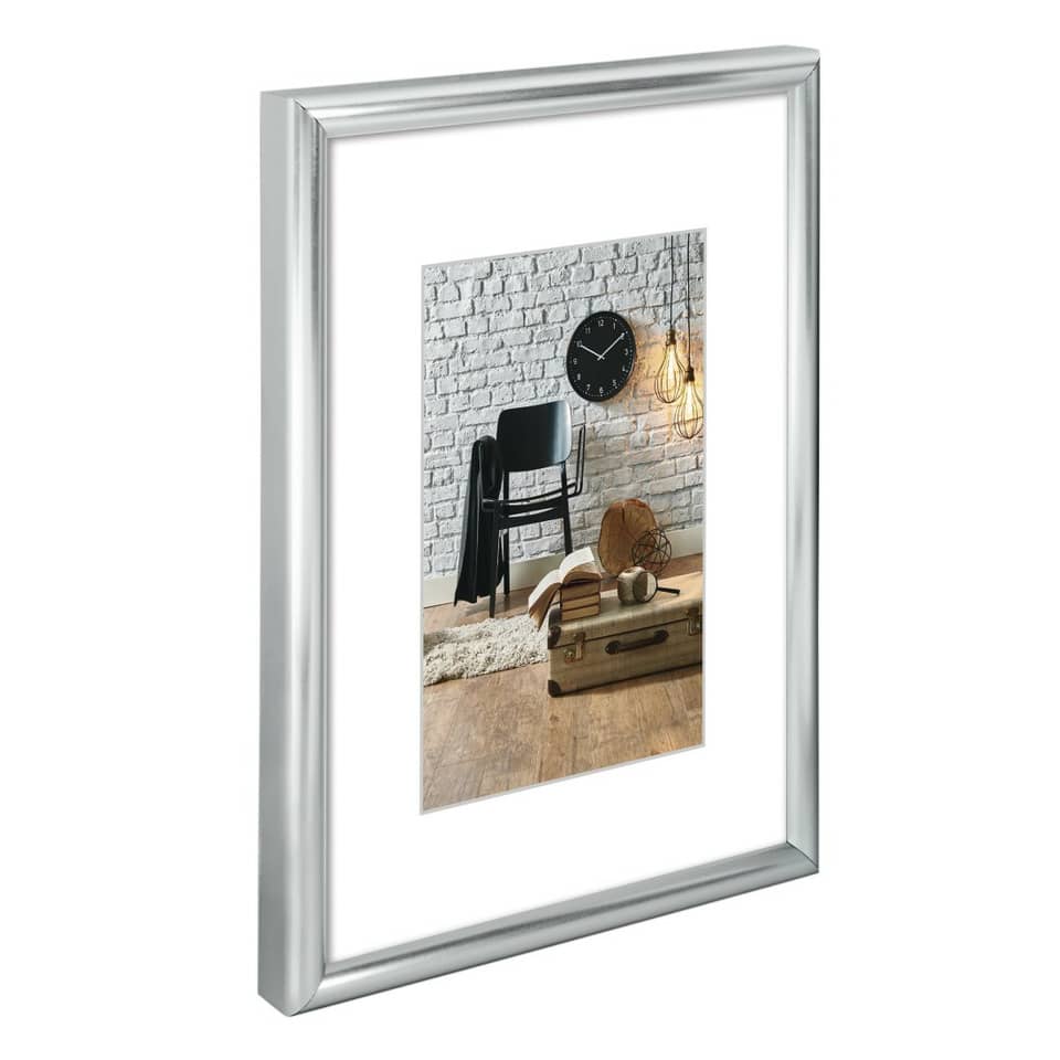 Bilderrahmen Sevilla, 15 x 20 cm, Kunststoff, silber matt HAMA 00061776 HAMA 00061776 für 15x20cm Kunststoff