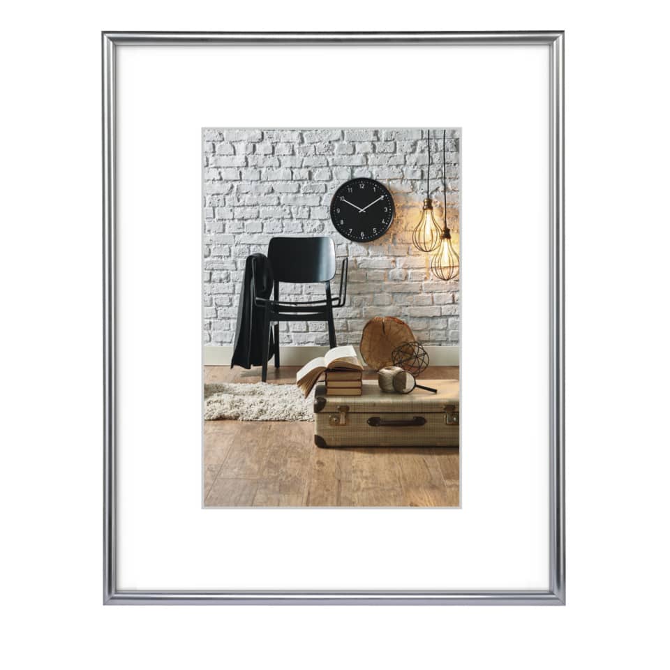 Bilderrahmen Sevilla, 21 x 29,7 cm, Kunststoff, silber matt HAMA 66432