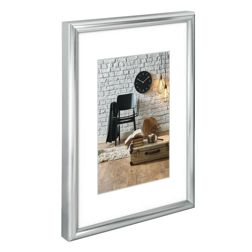 Bilderrahmen Sevilla, 21 x 29,7 cm, Kunststoff, silber matt HAMA 66432