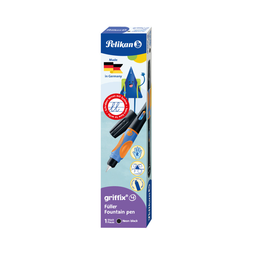 Patronenfüller griffix® A - Rechtshänder, Faltschachtel, neon black PELIKAN 300009657 PELIKAN 300009657 820288 Griffix Re
