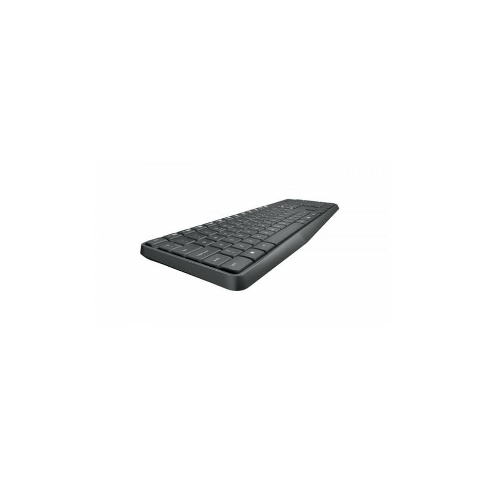 Tastatur+Maus, Deutsch, kabellos, anthrazit LOGITECH 920-007905 / MK235