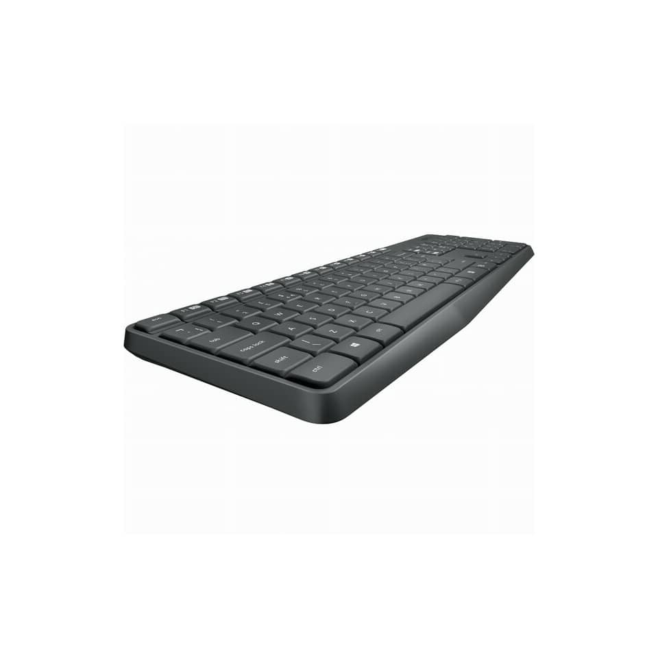 Tastatur+Maus, Deutsch, kabellos, anthrazit LOGITECH 920-007905 / MK235