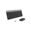 Tastatur+Maus, Deutsch, kabellos, grafit LOGITECH 920-009188 / MK470 Slim