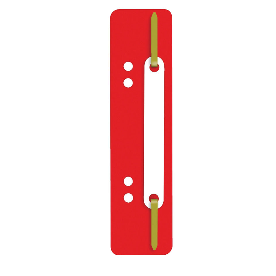 Heftstreifen mit Plastikdeckleiste, 34 x 150 mm, PP, 25 Stück, rot Q-CONNECT 2012500310 Q-CONNECT 2012500310 Plastikdeckleiste