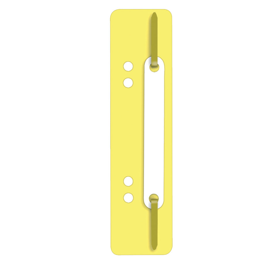 Heftstreifen mit Plastikdeckleiste, 34 x 150 mm, PP, 25 Stück, gelb Q-CONNECT 2012500210 Q-CONNECT 2012500210 Plastikdeckleiste