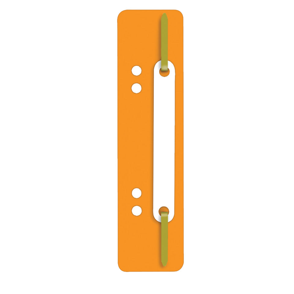 Heftstreifen mit Plastikdeckleiste, 34 x 150 mm, PP, 25 Stück, orange Q-CONNECT 2012500610 Q-CONNECT 2012500610 Plastikdeckleiste