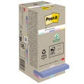 Haftnotizblock Super Sticky Recycling Notes, 76x76mm, 16x100 Blatt, sortiert POST-IT 654-1RPT