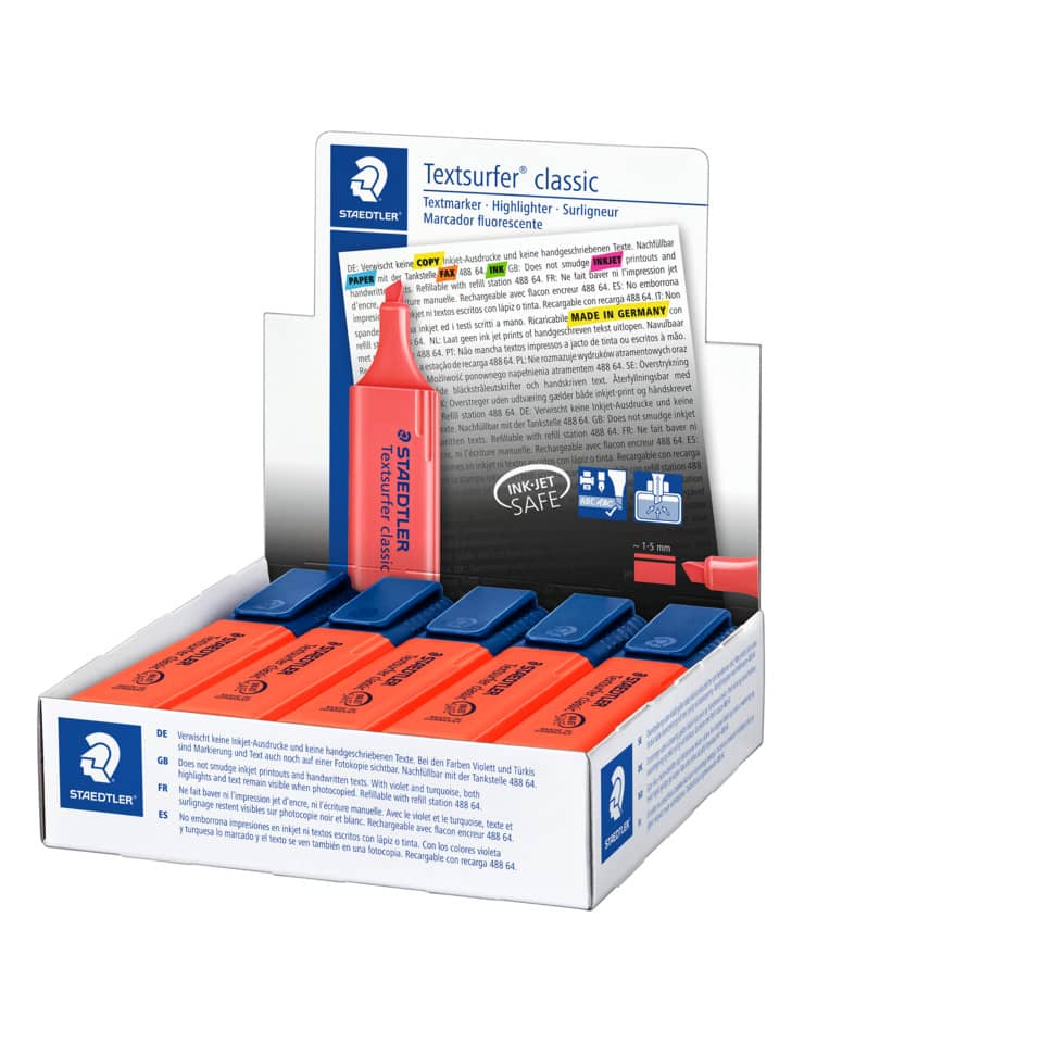 Textmarker Textsurfer® classic, nachfüllbar, rot STAEDTLER 364-2 STAEDTLER 364-2 nachfüllbar