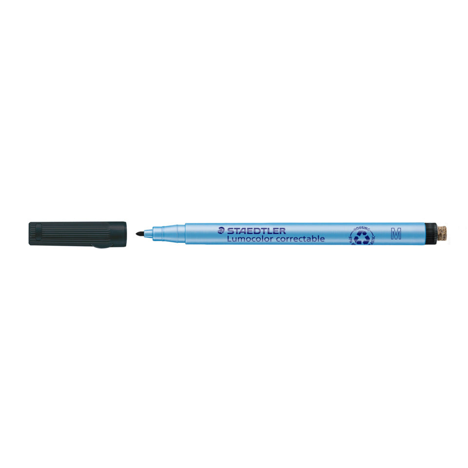 Folienstift Lumocolor® correctable, 1,0 mm, schwarz STAEDTLER 305 M-9 STAEDTLER 305 M-9 correctable