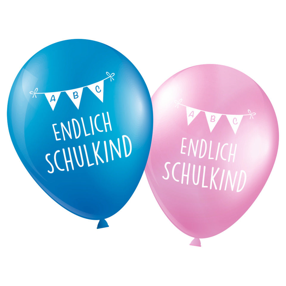 Luftballons Endlich Schulkind, 6er Beutel STYLEX 14757