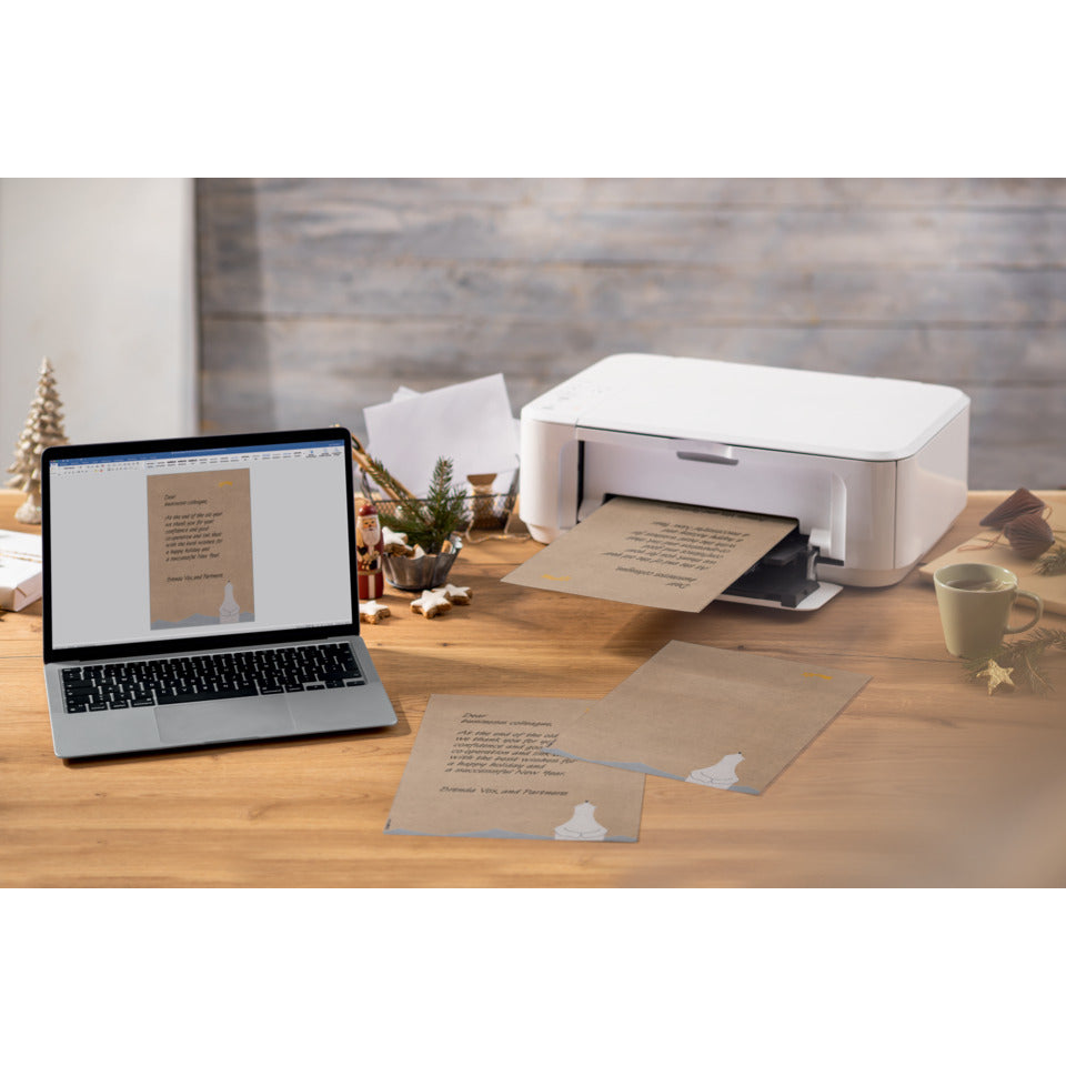 Weihnachts-Motiv-Papier Polar bear with shooting star, A4, 90g/m², 25 Blatt SIGEL DP411 SIGEL DP411 90g A4 natur