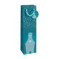 Weihnachts-Flaschentragetasche Polar bear with candle, 10x35x8cm, petrol SIGEL GT054 SIGEL GT054 35x10x8cm