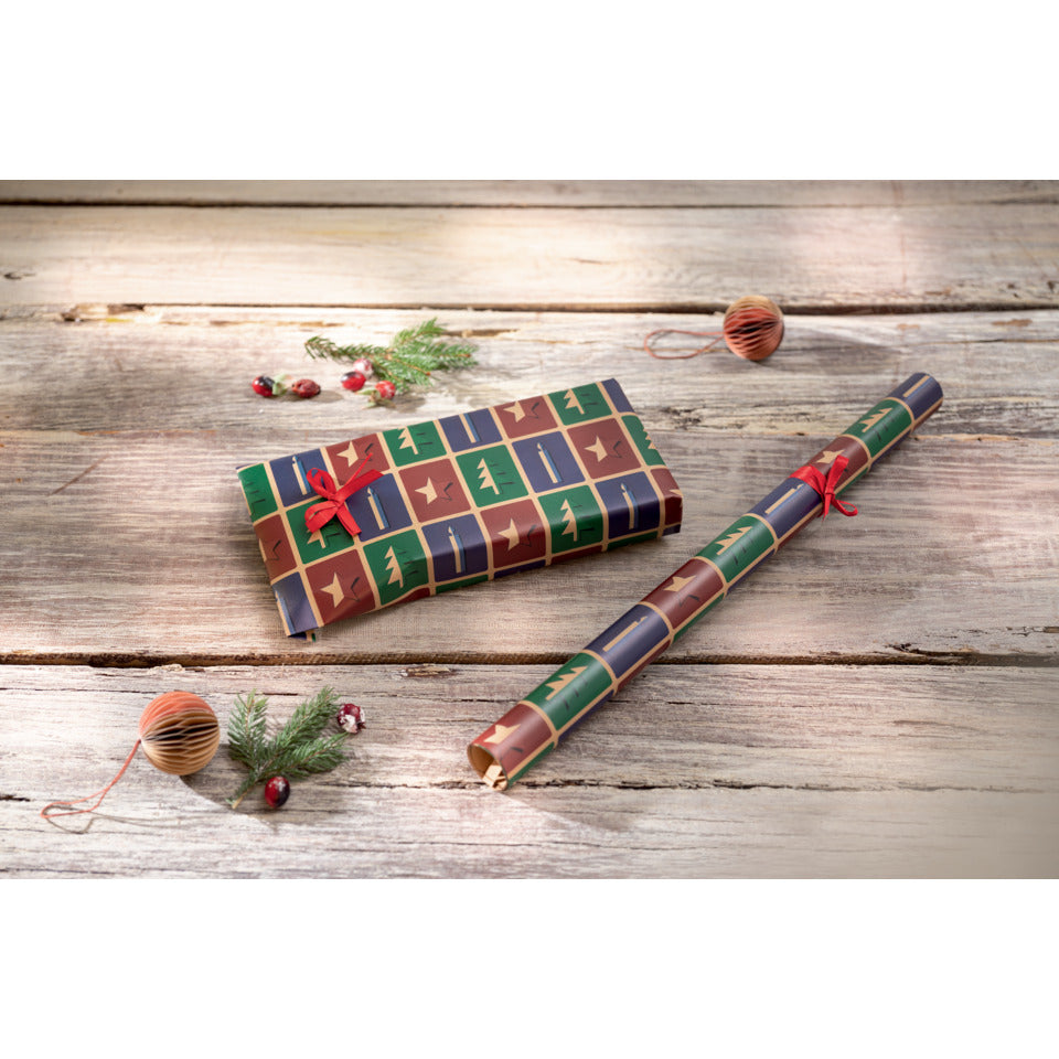 Weihnachts-Geschenkpapier Cut-out style, 50cmx5m, 80g/m², natur SIGEL GP122 SIGEL GP122 100g/m² Cut-out style