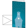 Weihnachtskarte Polar bear with candles, DL, 250g/m², 10 Stück SIGEL DS076 SIGEL DS076 DIN lang 250g/m²