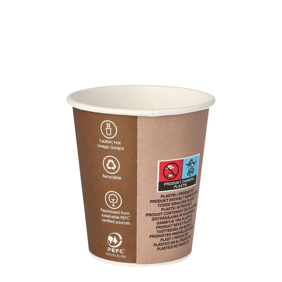 Trinkbecher Pappe "To Go", 0,2l, Ø8cm, 50 Stück STARPAK 14808