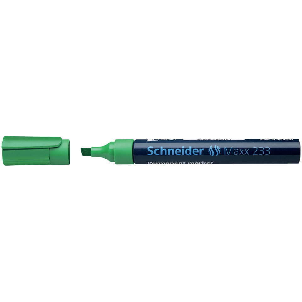 Permanentmarker Maxx 233, nachfüllbar, 1+5 mm, grün SCHNEIDER SN123304 SCHNEIDER 50-123304