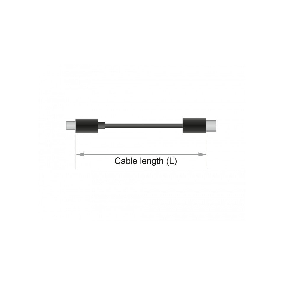 Verlängerungskabel SuperSpeed USB (USB 3.1 Gen 1) USB Type-C™ Stecker > Buchse 3 A 2,0 m schwarz DELOCK 268034