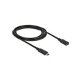 Verlängerungskabel SuperSpeed USB (USB 3.1 Gen 1) USB Type-C™ Stecker > Buchse 3 A 2,0 m schwarz DELOCK 268034