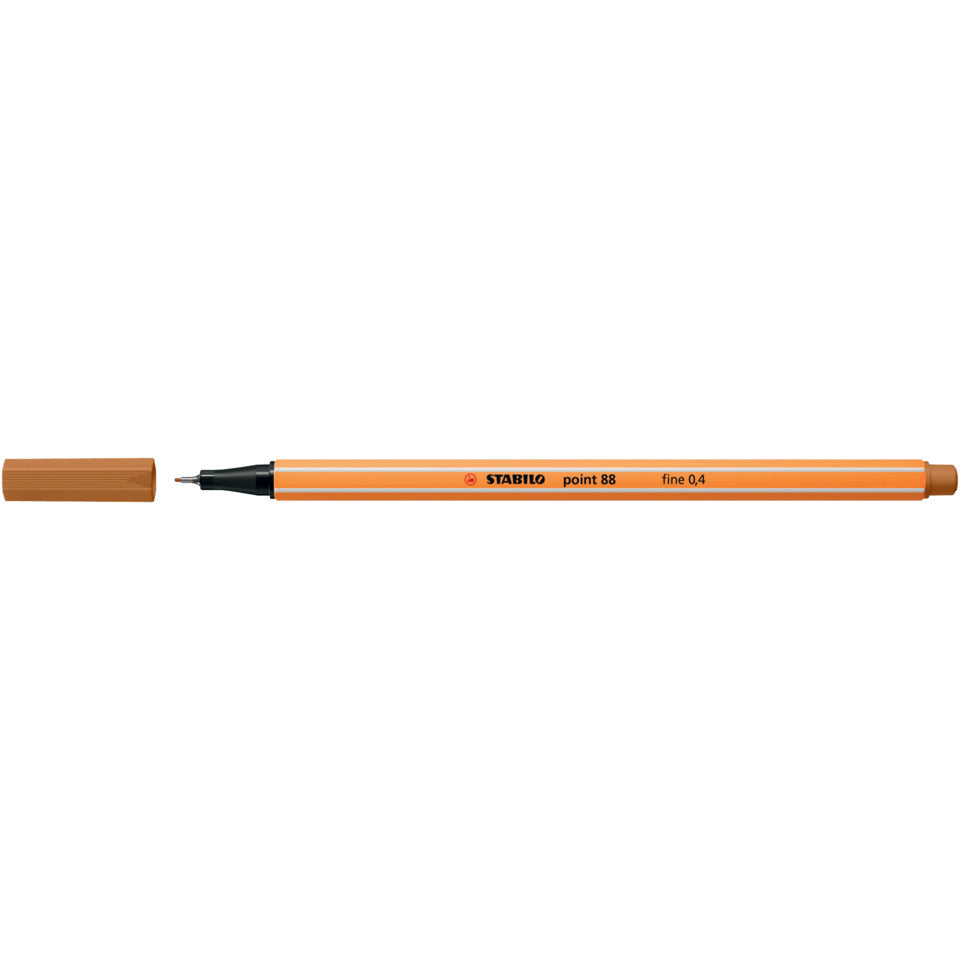 Fineliner point 88®, 0,4 mm, ocker dunkel STABILO 88/89