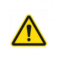 Allgemeines Warnzeichen ISO 7010, Folie selbstklebend, 10 cm Seitenlänge