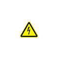 Warnschild "Warnung vor elektrischer Spannung" 100 mm   Folie selbstklebend MOEDEL 58017 MOEDEL 58017 ISO 7010, Folie 100mm