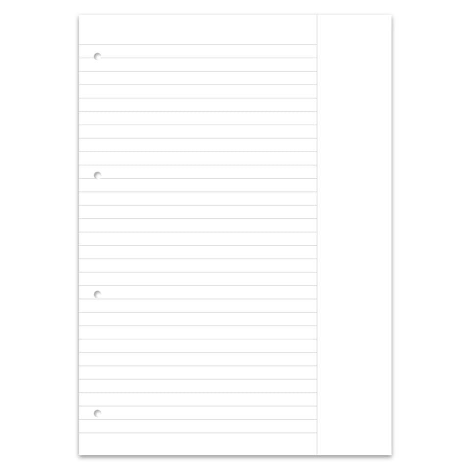 Ringbucheinlage, A4, 90g/m², 50 Blatt, Lin.25, liniert mit Rand, weiß STAUFEN PREMIUM 734033125 STAUFEN PREMIUM 734033125 4-Loch