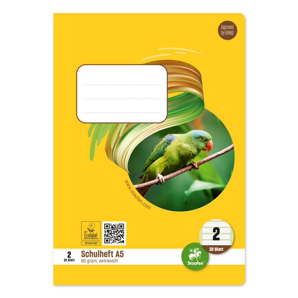 Heft, A5, 80g/m², 32 Blatt, Lin.2, liniert STAUFEN STYLE 040532002 STAUFEN STYLE 040532002 80g