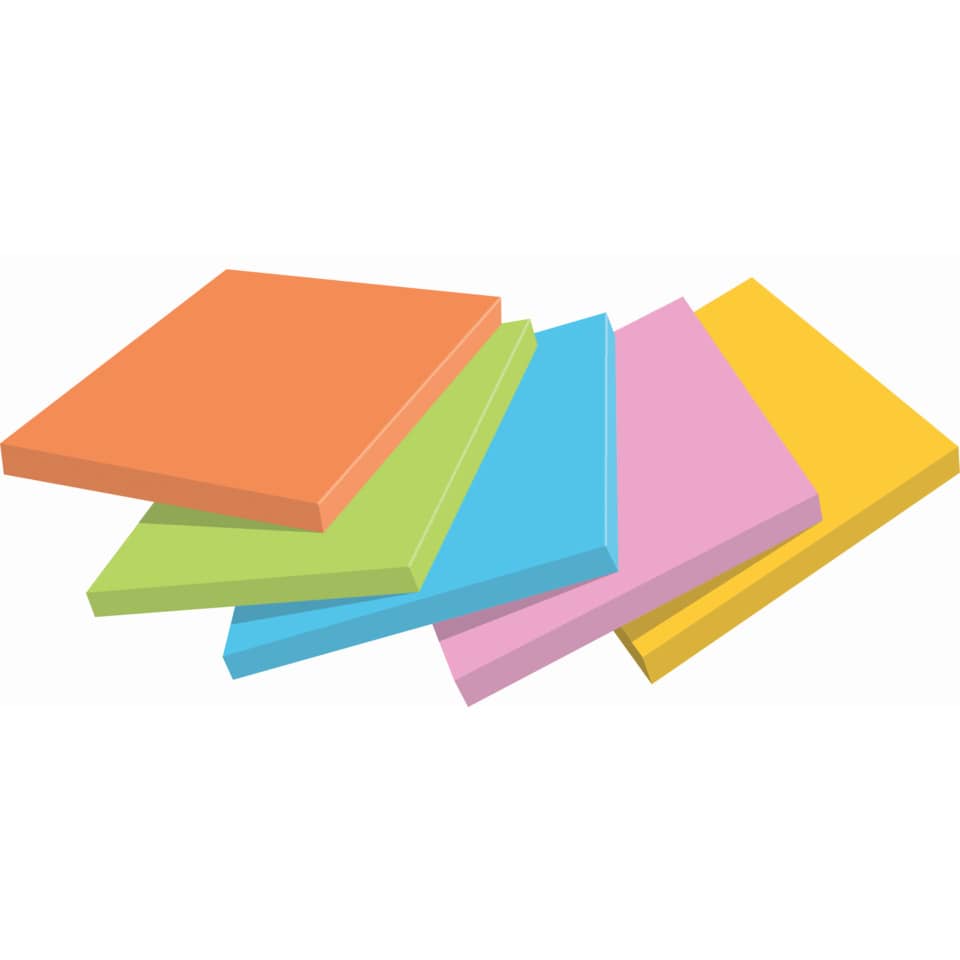 Haftnotizblock Super Sticky Notes Boost Collection, 76x127mm, 5x90 Blatt, sortiert POST-IT 655-5SS-BOOS POST-IT 655-5SS-BOOS 76x127mm