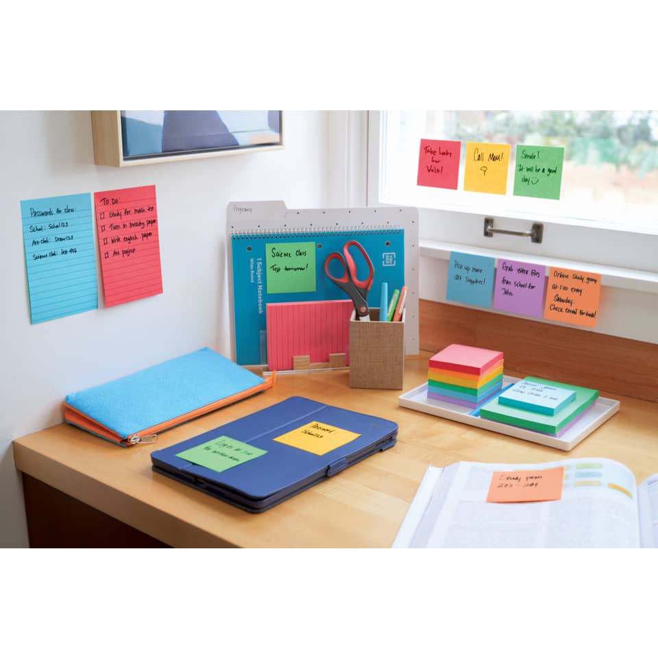 Haftnotizblock Super Sticky Notes Playful Collection, 47,6x47,6mm, 12x90 Blatt, sortiert POST-IT 622-12SS-PLAY POST-IT 622-12SS-PLAY 47,6x47,6mm