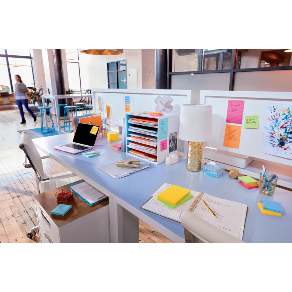 Haftnotizblock Super Sticky Notes Promotion Carnival Collection, 76x76mm, 12x90 Blatt, sortiert POST-IT 654-SSCARN-P8+4 POST-IT 654-SSCARN-P8+4 76x76mm