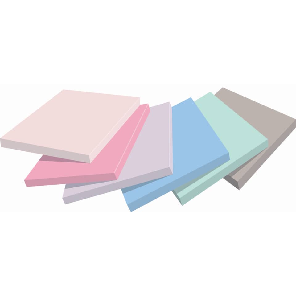Haftnotizblock Super Sticky Notes Soulful Collection, 76x127mm, 6x90 Blatt, sortiert POST-IT 655-6SS-SOUL POST-IT 655-6SS-SOUL 76x127mm