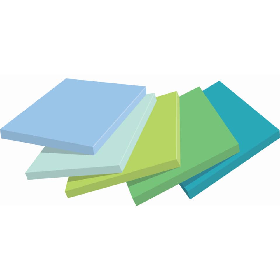 Haftnotizblock Super Sticky Notes Oasis Collection, 101x101mm, 6x90 Blatt, liniert POST-IT 675-6SS-OAS POST-IT 675-6SS-OAS 101x101mm