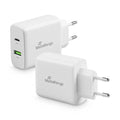Ladegerät Steckdose USB-A/USB-C weiß
