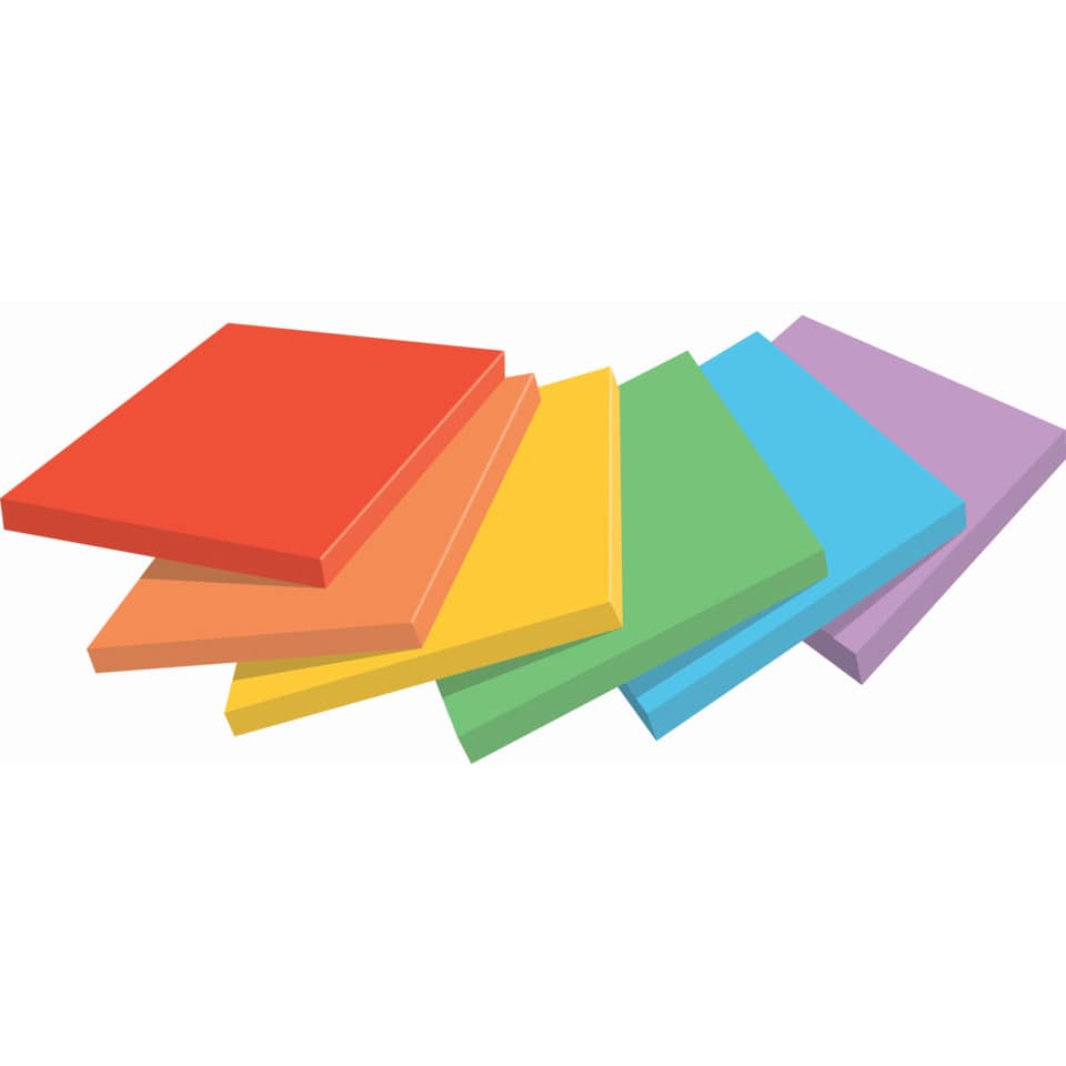 Haftnotizblock Super Sticky Notes Playful Collection, 76x76mm, 6x90 Blatt, sortiert POST-IT 654-6SS-PLAY POST-IT 654-6SS-PLAY 76x76mm
