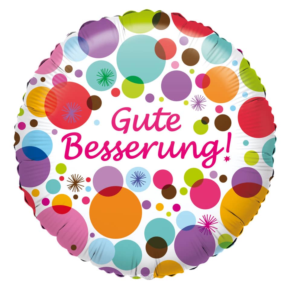 Folienballon Gute Besserung, Ø43cm AMSCAN 2964275 AMSCAN 2964201/2964275  43cm D.