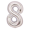 Folienballon Zahl 8, 105x64cm, silber AMSCAN 9913233 AMSCAN 9913233/1-10249 66cm