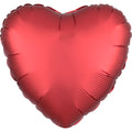 Folienballon Herz, 43cm, dunkelrot AMSCAN 9914135-92 AMSCAN 9914135-92  43cm