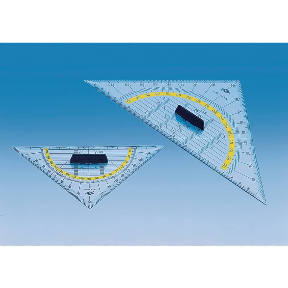 Geometriedreieck abnehmbarer Griff, 25cm WEDO 52 7 WEDO 52 7 abn.Griff m.Facette
