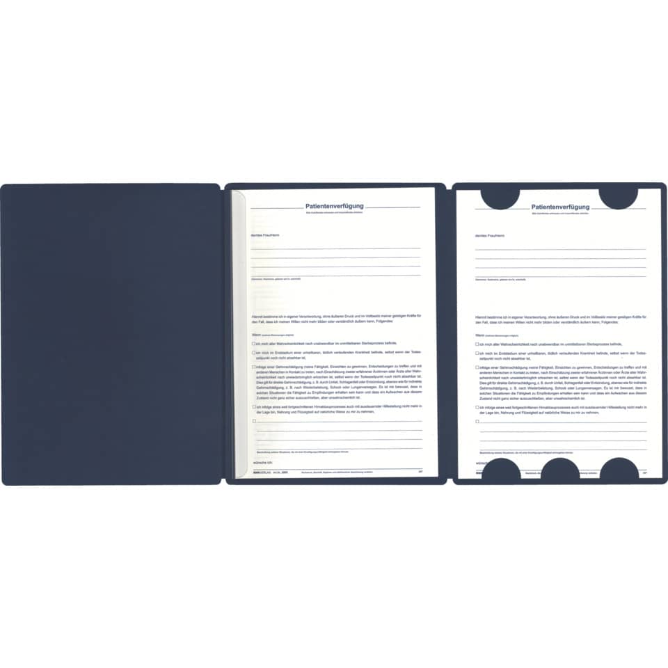Mappe Meine Patientenverfügung, A4, dunkelblau RNK 28962 RNK 28962 225x310mm