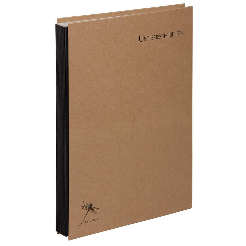Unterschriftsmappe Pur, 20 Fächer, Karton, natur PAGNA 44013-11
