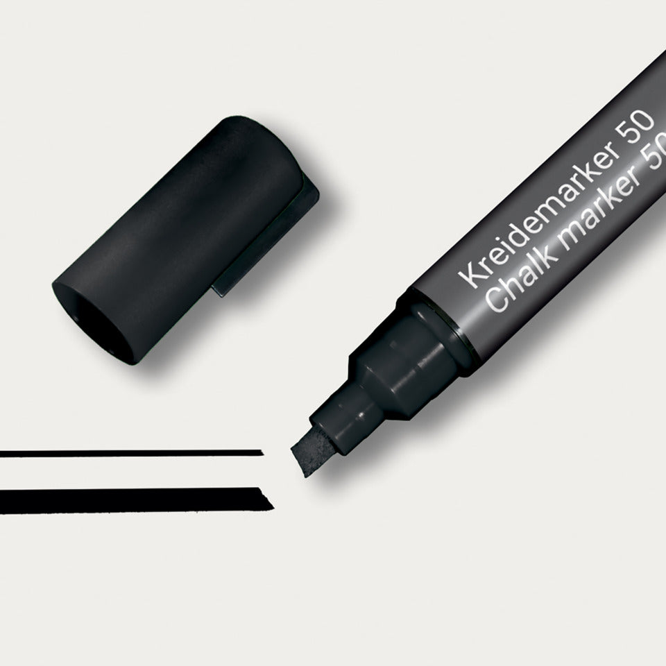 Kreidemarker 50, 1-5mm, Keilspitze, schwarz SIGEL BA180 SIGEL BA180 Keilspitze 50