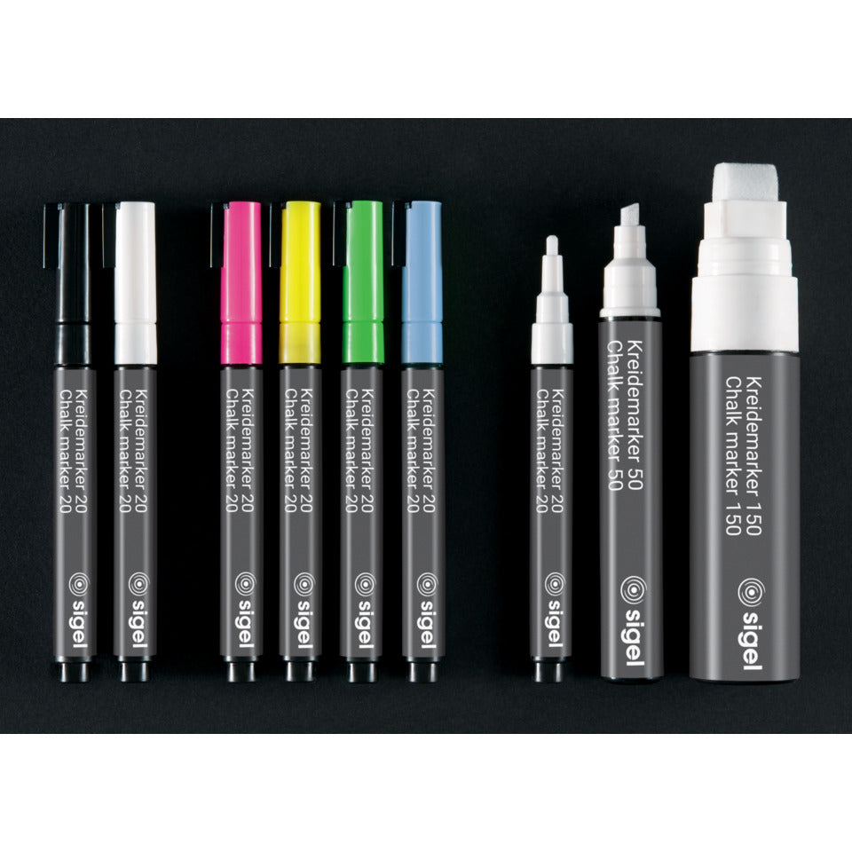 Kreidemarker 50, 1-5mm, Keilspitze, weiß SIGEL BA181 SIGEL BA181 Keilspitze 50